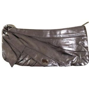 KOOBA Leather metallic clutch